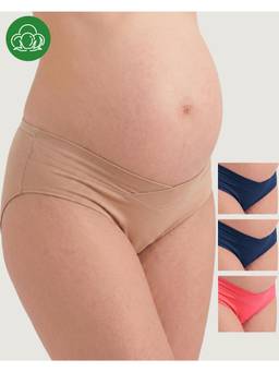 Inner Sense - Plus Size Organic Cotton V Band Panties (Pack of 4)