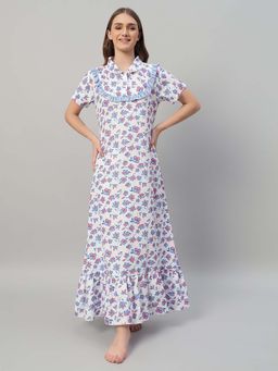 SEPHANI - Women Blue Nightdress