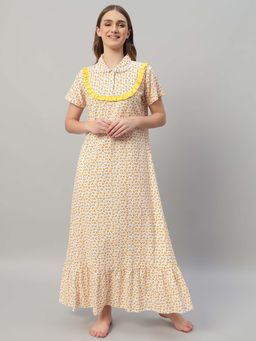 SEPHANI - Women Yellow Nightdress