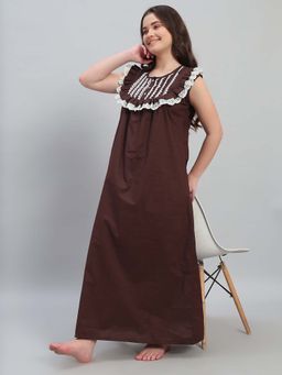 SEPHANI - Women Brown Nightdress