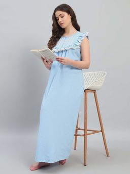 SEPHANI - Women Blue Nightdress