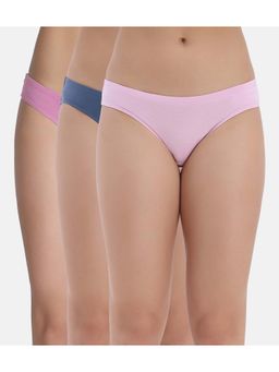 Zivame - Low Rise Full Coverage Brief Panty - Multi-Color (Pack of 3)