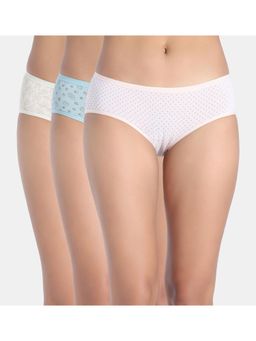 Zivame - Low Rise Full Coverage Hipster Panty - Multi-Color (Pack of 3)
