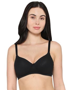 Wacoal - Women's Padded Non-Wired 3/4Th Cup Cotton Blend T-Shirt Bra-Black