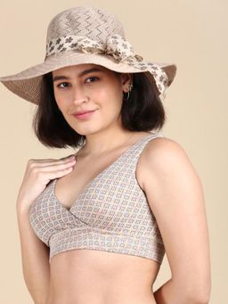 Tailor and Circus - Womens Padded Plunge Bra Beige