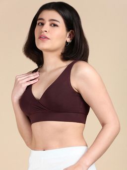 Tailor and Circus - Womens Padded Plunge Bra Brown