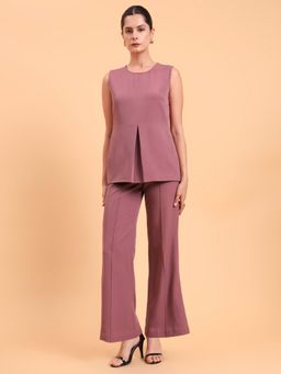 Powersutra - Invert-Pleated Pintuck Detailed Co-Ord Set