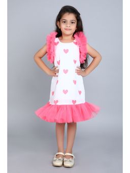 Pink Chick - White Printed Dress