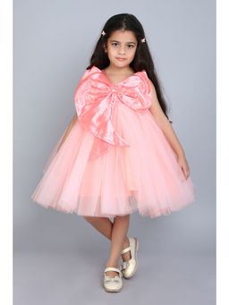 Pink Chick - Peach Solid Dress