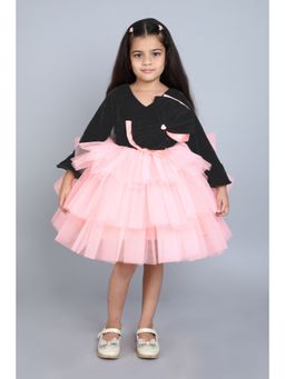 Pink Chick - Peach Colorblock Dress