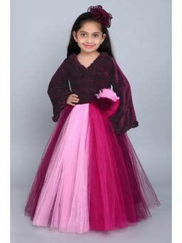 Pink Chick - Pink Colorblock Gown