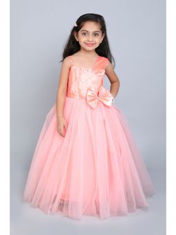 Pink Chick - Peach Solid Gown