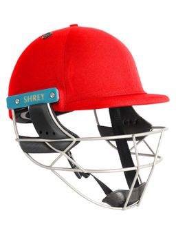 Shrey - Masterclass Air 2.0 Stainless Steel-Red Cricket Helmet