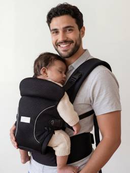 Haus & Kinder - Kangaroo Nest 2-1 Baby Carrier For Newborns - Black