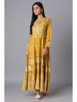 WISHFUL by W - Mustard Floral Dress