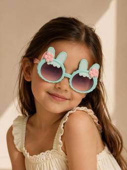 DukieKooky - Black UV Protected Oval Sunglasses (Dksg634C) (3-12 Years)
