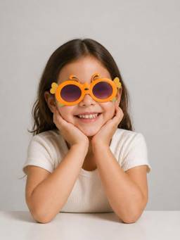 DukieKooky - Black UV Protected Oval Sunglasses (Dksg640C) (3-12 Years)