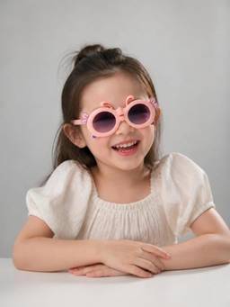 DukieKooky - Black UV Protected Oval Sunglasses (Dksg640D) (3-12 Years)