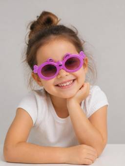 DukieKooky - Black UV Protected Oval Sunglasses (Dksg640F) (3-12 Years)