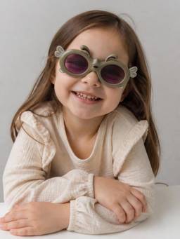 DukieKooky - Black UV Protected Oval Sunglasses (Dksg640G) (3-12 Years)
