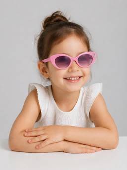 DukieKooky - Black UV Protected Cateye Sunglasses (Dksg650B) (3-12 Years)