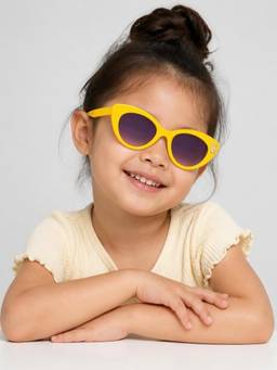DukieKooky - Black UV Protected Cateye Sunglasses (Dksg650C) (3-12 Years)