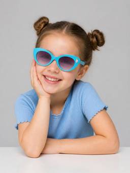 DukieKooky - Black UV Protected Cateye Sunglasses (Dksg650D) (3-12 Years)