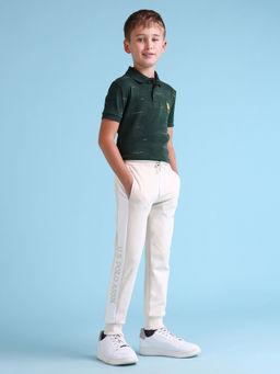 U.S. POLO ASSN. - Pink Colo Block Boys Brand Regular Fit Joggers