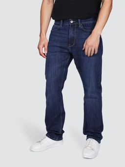 Lee - Men Navy Blue Mick Comfort Fit Mid Rise Light Fade Jeans