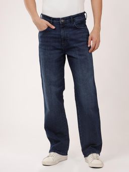 Wrangler - Men Navy Blue Redding Straight Fit Jeans