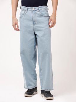 Wrangler - Men Blue Baggy Fit Mid Rise Jeans