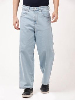Wrangler - Men Blue Baggy Fit Mid Rise Jeans