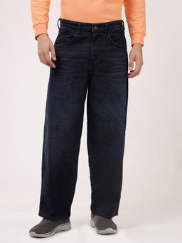 Wrangler - Men Navy Blue Baggy Fit Mid Rise Jeans