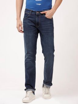 Wrangler - Men Blue Millard Straight Fit Mid Rise Jeans