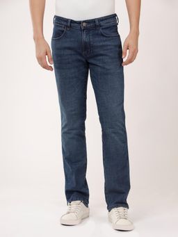 Wrangler - Men Blue Millard Straight Fit Mid Rise Jeans