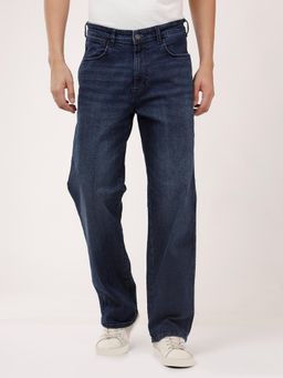 Wrangler - Men Navy Blue Redding Straight Fit Jeans