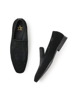 Arrow - Solimo Black Casual Slip On Moccasins