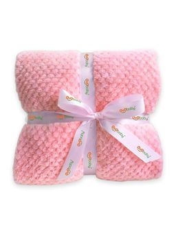 OYO BABY - Pink Super Soft Fleece Blanket Sheet For Baby Boys & Girls (2 Years)