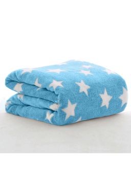 OYO BABY - Blue Soft Fleece Ultra Cozy Lightweight Star Print Baby Blanket (2 Years)