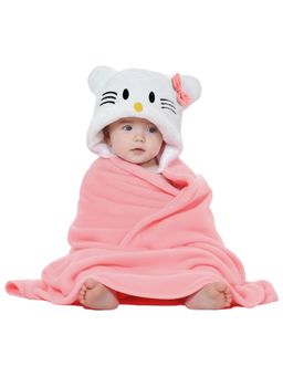 OYO BABY - Pink Newborn 3-In-1 Swaddle Blanket With Animal Hood (0-12 Months)