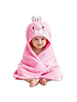 OYO BABY - Pink Newborn 3-In-1 Swaddle Blanket With Animal Hood (0-12 Months)