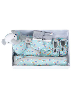 Mi Dulce An'ya - Elephant Print Gender Neutral 6 Pc Gift Set