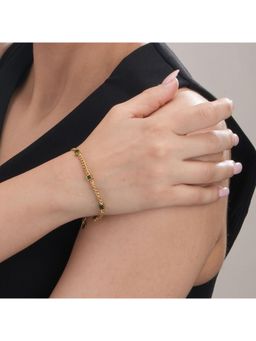 Palmonas - Gold Green Gem Chain Bracelet for Womens