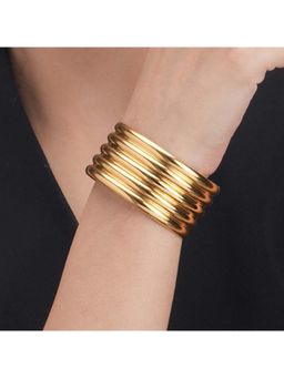 Palmonas - Golden Stack Cuff for Womens