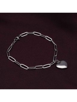 Palmonas - Heart Charm Silver Bracelet