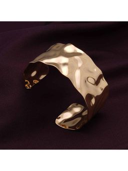 Palmonas - Gold Textured Cuff for Womens