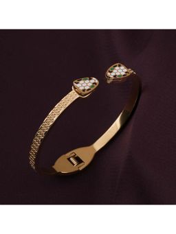 Palmonas - Honeycomb Gold Cuff for Womens