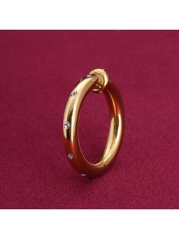 Palmonas - Simple Circular Gold Ring for Womens