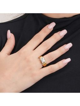 Palmonas - Trendy Eternity White Gold Ring for Womens