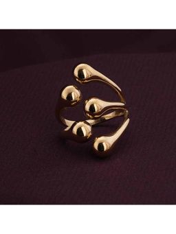 Palmonas - Chunky Beads Gold Ring for Womens (6)